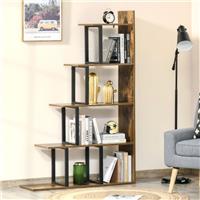 HOMCOM 5-Tier Ladder Shelf Display Plant Stand Home Ladder Refurbished