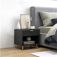 HOMCOM Small Table With Drawer, Open Compartment and Handle Refurbished