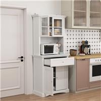 HOMCOM Kitchen Cupboard Storage Cabinet w/ Drawer, Doors and Shelves Refurbished