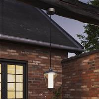 Outdoor Pendant Light Integrated LED Dark Grey Waterproof Contemporary