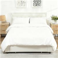 HOMCOM 4ft6 Double Bed Frame with Storage and Adjustable Headboard Refurbished