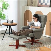 HOMCOM Recliner Chair with Footstool, Backrest Adjustable, Armchair, Refurbished