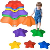 Outsunny 6-Piece Balance Stepping Stones Stackable Non-slip Obstacle Course
