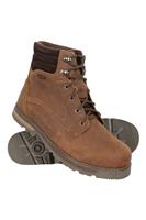 Mountain Warehouse Mens Makalu Extreme Waterproof Leather Boots Male Lined Shoes