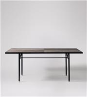 Swoon Gresham Six Seater Dining Table Sandblasted Grey Mango Wood RRP £949