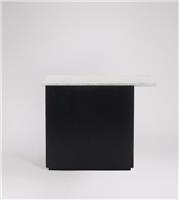 Swoon Tyne Occasional Table Black Mango Wood & White Marble RRP £199