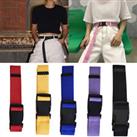 Unisex Men Women Adjustable Canvas Webbing Belt Nylon Military Style Buckle Belt
