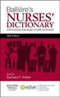 Bailliere's Nurses' Dictionary: for Nurses and Health... by Weller BA MSc RGN