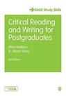 Critical Reading and Writing for Postgraduates (Student Success) by Alison Wray
