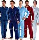 Mens Plain Poly Cotton Pyjama PYJAMAS Traditional plain and patterned - medium Regular