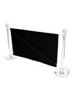 BANNER ONLY - 1.4 meter black banners for our cafe barrier systems, cafe banners