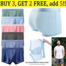 Men Ice Silk Briefs Seamless Comfy Boxer Shorts Bulge Pouch Underwear Underpants - XL Regular