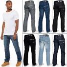 Enzo Mens Jeans Straight Leg Regular Fit Denim Trouser Pants All UK Waists Sizes - 28, 30, 32, 34, 36, 38, 40, 42, 44, 46, 48 Regular