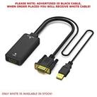 VGA to HDMI Adapter 1080P Converter with Audio From Laptop VGA to HDMI TV White
