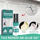 Paste Ceramic Repair Paste Tile Repair AB Glue Set for Repairing Cracks Dents