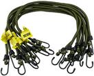 Elasticated Bungee Cords Military Army Basha Straps Hook Luggage 8mm Olive Green
