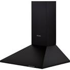 Candy CCE116/1N Built In 60cm 3 Speeds Chimney Cooker Hood Black C Rated