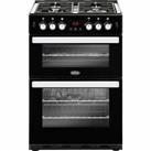 Belling Cookcentre 60G A+/A Gas Cooker with Gas Hob 60cm Free Standing Black