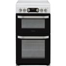 Hotpoint HD5V93CCW/UK 50cm Free Standing Electric Cooker with Ceramic Hob White