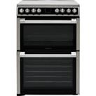 Hotpoint HDM67V8D2CX/UK 60cm Free Standing Electric Cooker with Ceramic Hob