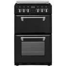 Stoves RICHMOND550DFW Free Standing Dual Fuel Cooker with Gas Hob 55cm Black A