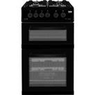 Beko KDG583K Gas Cooker with Gas Hob 50cm Free Standing Black A+ New