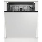 Beko DIN15X20 Fully Integrated Full Size Dishwasher Black E Rated