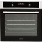 Zanussi ZOHNA7XN Built In 59cm Electric Single Oven Stainless Steel / Black A+