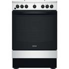 Indesit IS67G5PHX/UK Free Standing Dual Fuel Cooker with Gas Hob 60cm Inox A