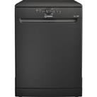Indesit D2FHK26BUK Full Size Dishwasher Black E Rated