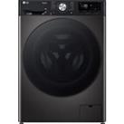 LG F2Y709BBTN1 9Kg Washing Machine Platinum Black 1200 RPM A Rated
