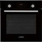 Bosch HHF113BA0B Series 2 Built In 59cm Electric Single Oven Black A