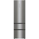 Hisense RM469N4ACEUK 60cm Free Standing Fridge Freezer Stainless Steel E Rated