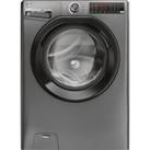 Hoover H3WPS4106TAMBR-80 10Kg Washing Machine Graphite 1400 RPM A Rated
