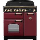 Rangemaster CDL90EICY/B Classic Deluxe 90cm Electric Range Cooker 5 Burners A/A