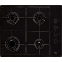 Beko HIBG64120SB Built In 61cm 4 Burners Black Gas Hob