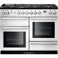 Rangemaster NEX110DFFWH/C Nexus 109cm Dual Fuel Range Cooker 7 Burners White