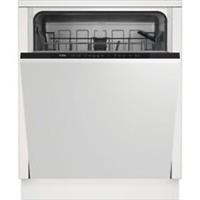 Beko DIN15X20 Fully Integrated Full Size Dishwasher Black E Rated