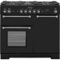 Rangemaster KCH100DFFBL/C Kitchener 100cm Dual Fuel Range Cooker 5 Burners