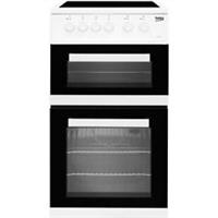 Beko KDC5422AW 50cm Free Standing Electric Cooker with Ceramic Hob White A