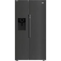 Beko ASP342VPZ HarvestFresh 91cm Frost Free American Fridge Freezer Black
