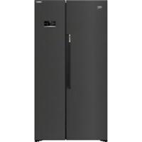 Beko ASL1442VPZ HarvestFresh 91cm Frost Free American Fridge Freezer Black