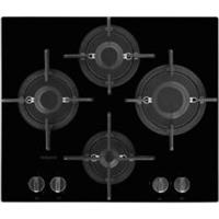 Hotpoint FTGHG641D/H Built In 60cm 4 Burners Black Gas Hob