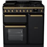Rangemaster ESDL90DFPGBL/AB1 Estel Deluxe 90cm Dual Fuel Range Cooker 5 Burners