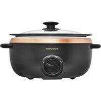 Morphy Richards 461016 Sear And Stew Slow Cooker Black / Rose Gold