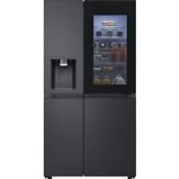 LG GSXE90EVDD InstaView ThinQ 91cm American Fridge Freezer Black Steel D