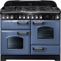 Rangemaster CDL110DFFSB/C Classic Deluxe 109cm Dual Fuel Range Cooker 5 Burners