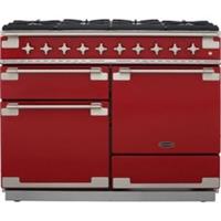 Rangemaster ELS110DFFRD Elise 109cm Dual Fuel Range Cooker 6 Burners Cherry Red