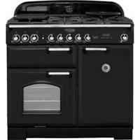 Rangemaster CDL100DFFBL/C Classic Deluxe 99cm Dual Fuel Range Cooker 5 Burners