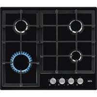 AEG HGX64200SB Built In 59cm 4 Burners Black Gas Hob